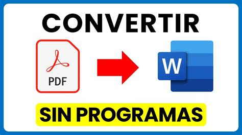 Convierte tus PDF a WORD editable .